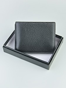 YK Зажим для купюр "080" б/н (нат. кожа)