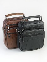 Сумка мужская "105" (мал./нат. кожа) 