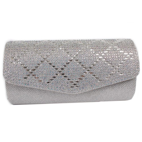 YT Женский вечерний клатч Silver AG13579